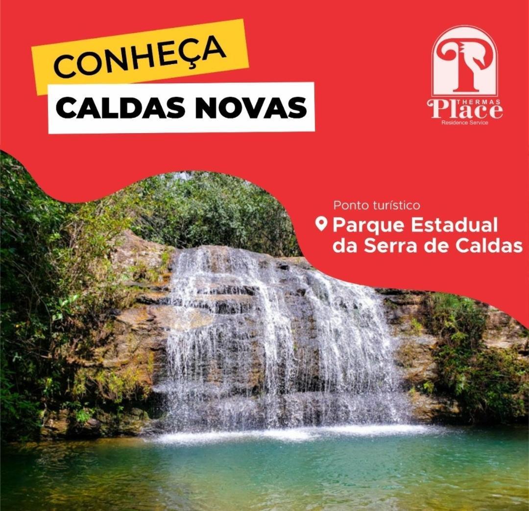Flat Para Temporada Perto Singapura Shopping Com 7 Piscinas, Bar Molhado, Restaurante - A 3 Min Centro De Caldas Novas! Ngoại thất bức ảnh
